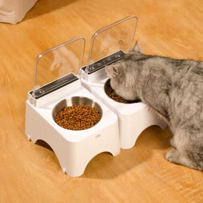 Smart Pet Feeder Bowl – Infrared Sensor Automatic Food Dispenser for Cats & Small Dogs, Mouse-Proof Design