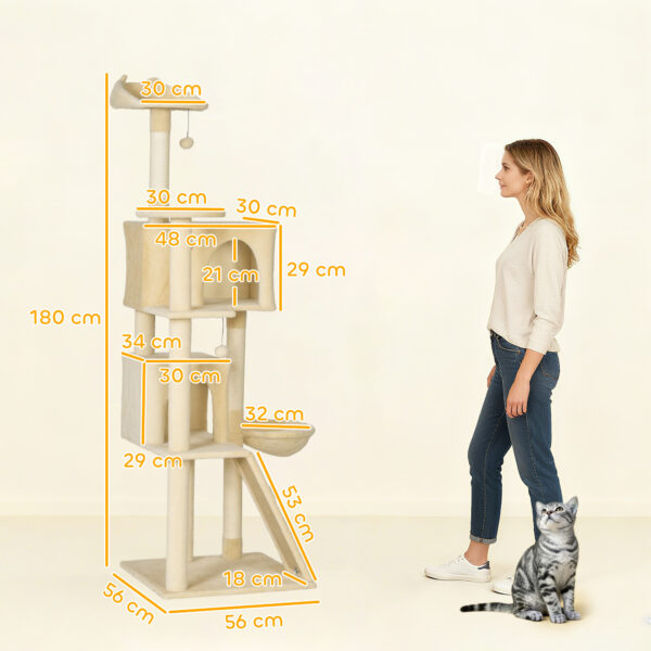 multi level cat activity center with scratching posts