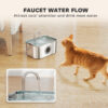 stainless steel pet water fountain for cats