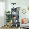 pawhut tall cat tree with hammocks