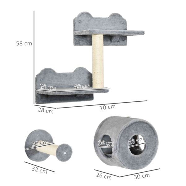 cat wall shelves ladder & climbing platforms