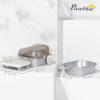 anti‑leak stainless cat litter box enclosure