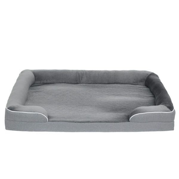 orthopedic dog sofa bed grey washable cover