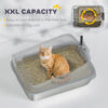 easy clean stainless steel litter box