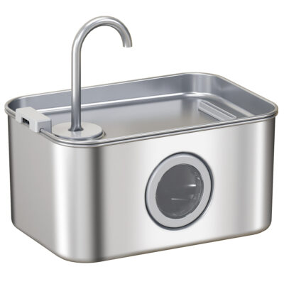 stainless steel cat water fountain 3.2l