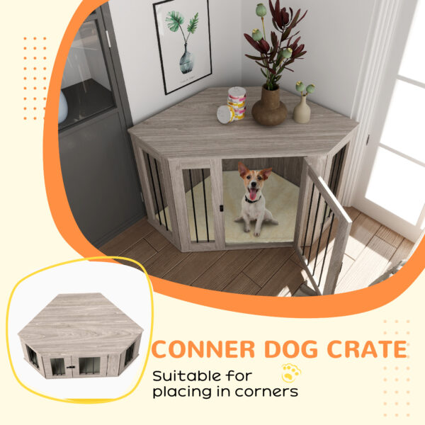 medium dog wooden crate furniture