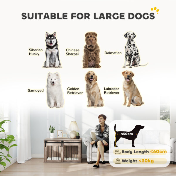 modern indoor dog kennel furniture brown