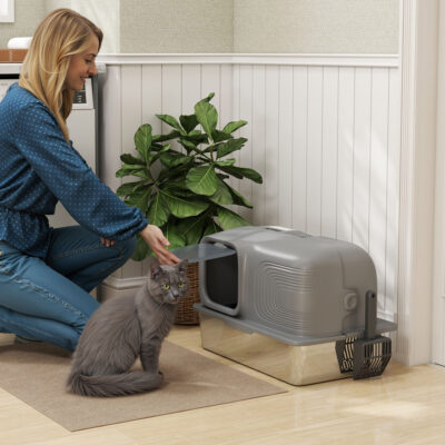 cat litter box with plasma deodoriser system cat litter box with plasma deodoriser system