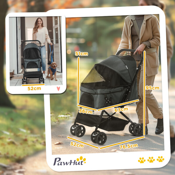 travel dog stroller with mesh windows