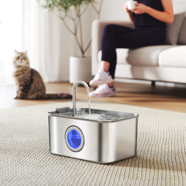 automatic cat drinking fountain with silent pump