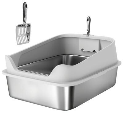 xxl stainless steel cat litter box 70cm