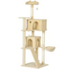 180cm large cat tree tower with hammock and ladder