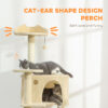 cat tower with hammock ladder and perches