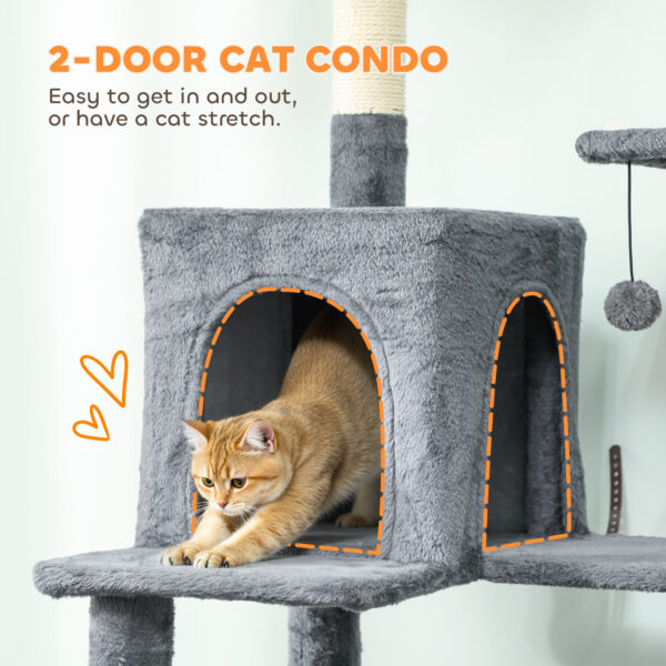 large indoor cat activity center
