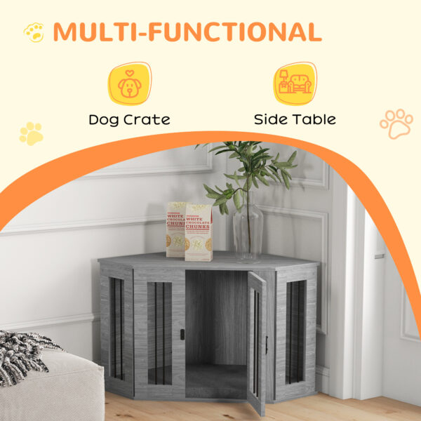 indoor dog crate side table for dogs