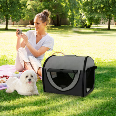 portable soft dog crate travel kennel 46cm portable soft dog crate travel kennel 46cm