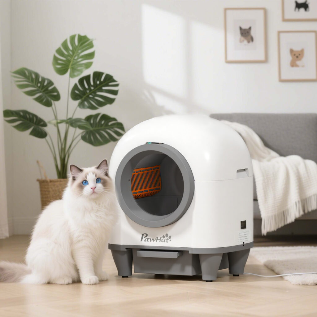 automatic cat litter box with app control