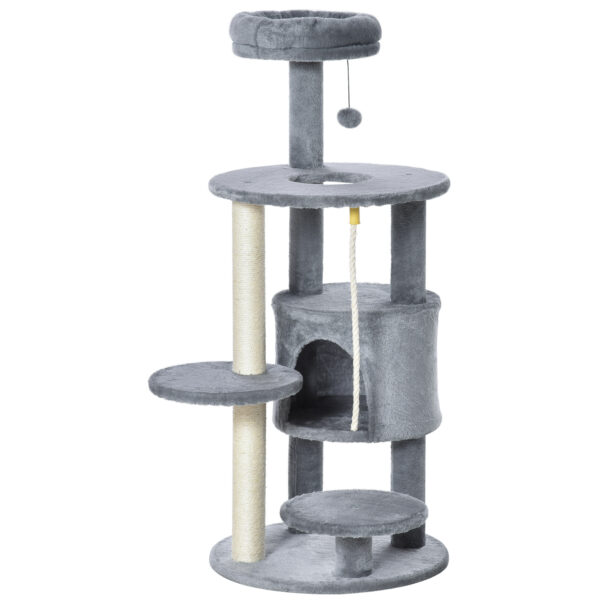 112cm cat tree tower dark grey