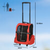 wheeled pet carrier for small dogs and cats