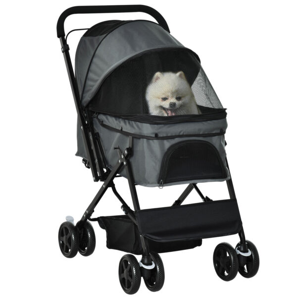 foldable pet stroller for small dogs and cats