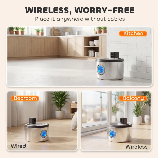 4L Wireless Cat Water Fountain